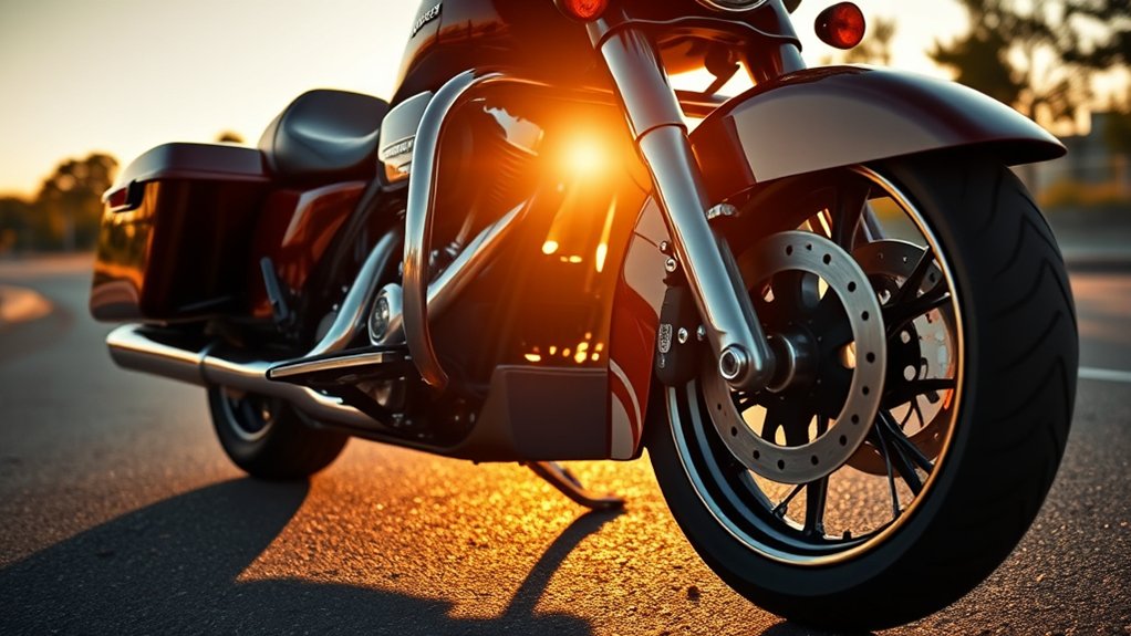 balanced weight distribution and suspension