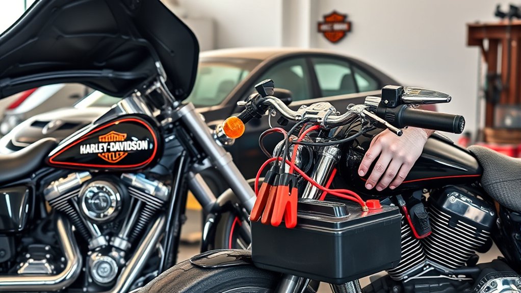 charge harley battery safely
