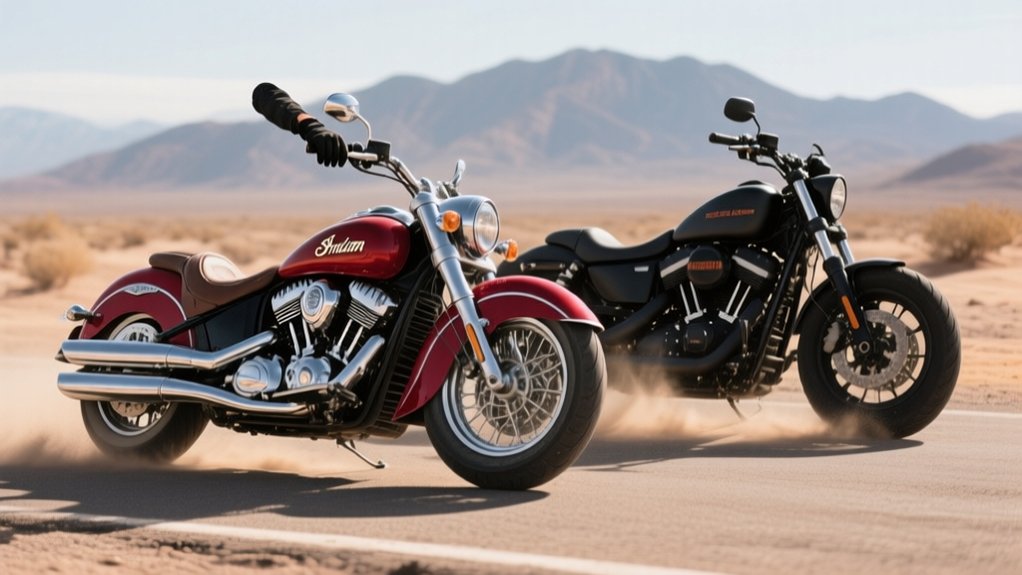 comparison of indian and harley