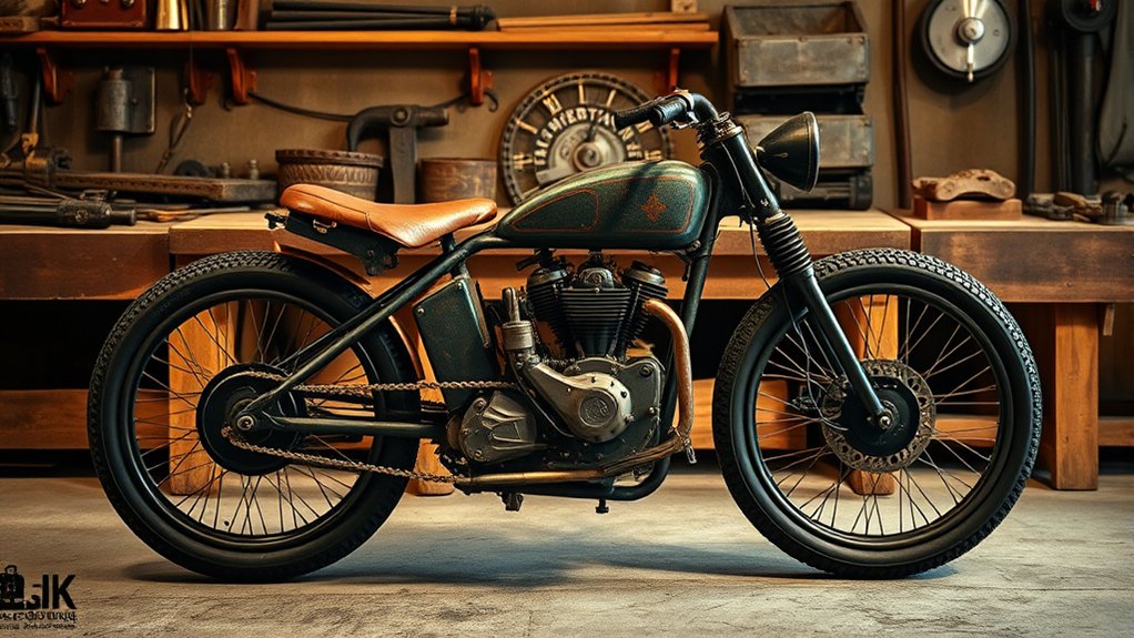 first motorcycle bicycle transformation