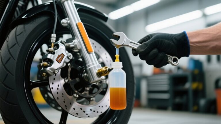 harley front brake bleeding