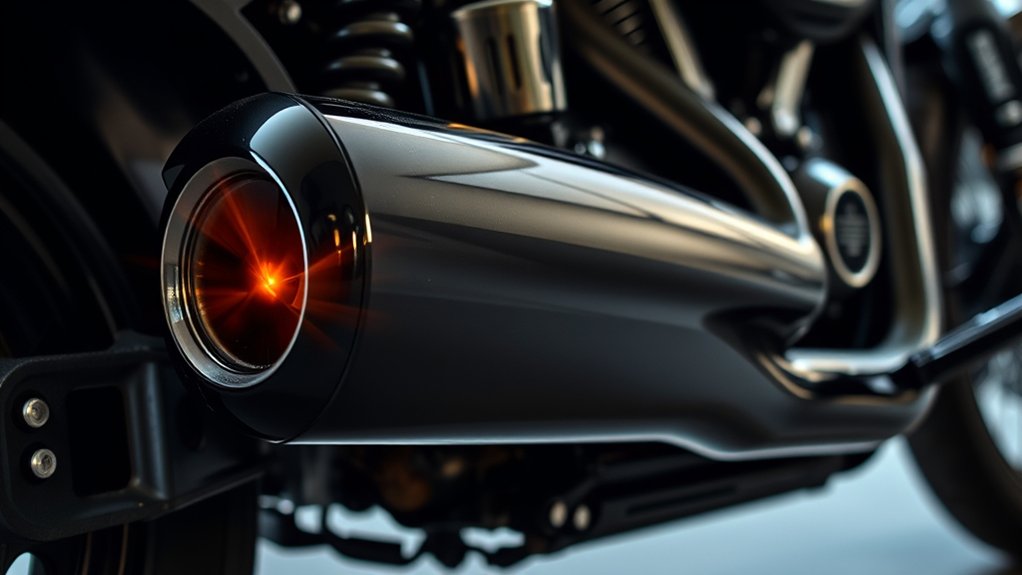 harley muffler temperature range
