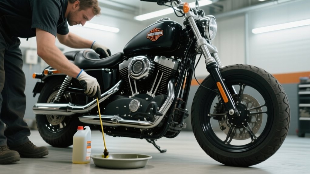 harley oil change cost