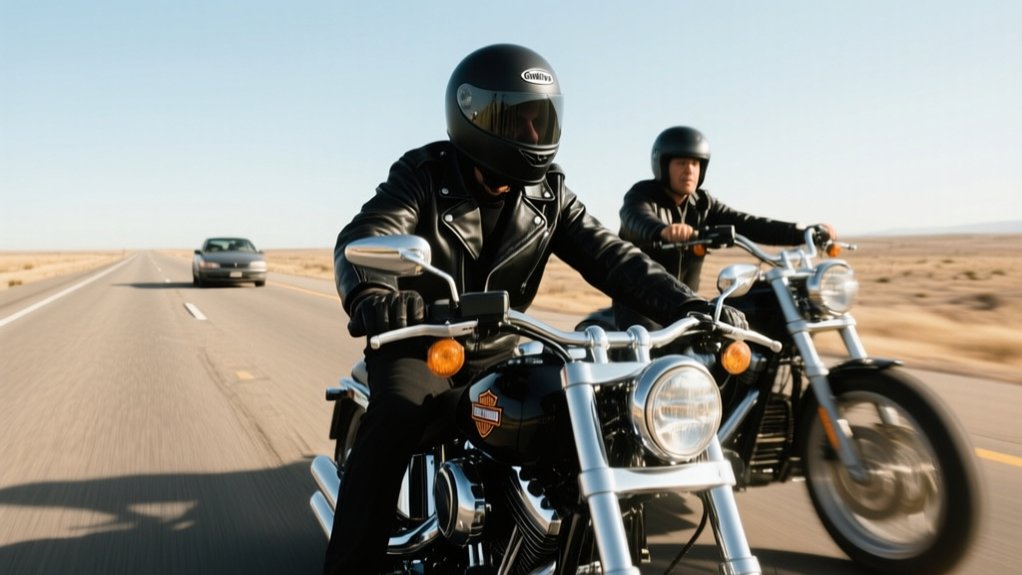 harley riders passing frustration