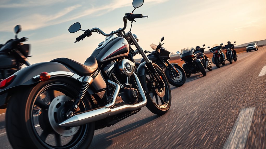 harleys slower but quick
