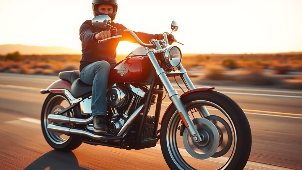 heavy powerful cruiser motorcycles