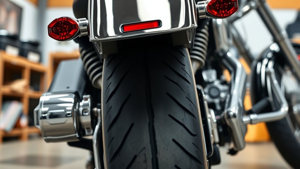 hidden rear shock absorption