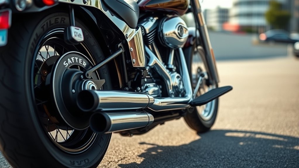 hidden shock rear suspension