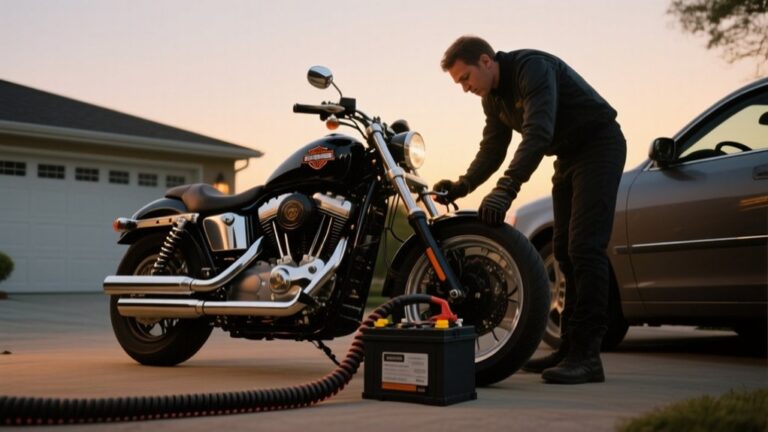 jump start harley with car