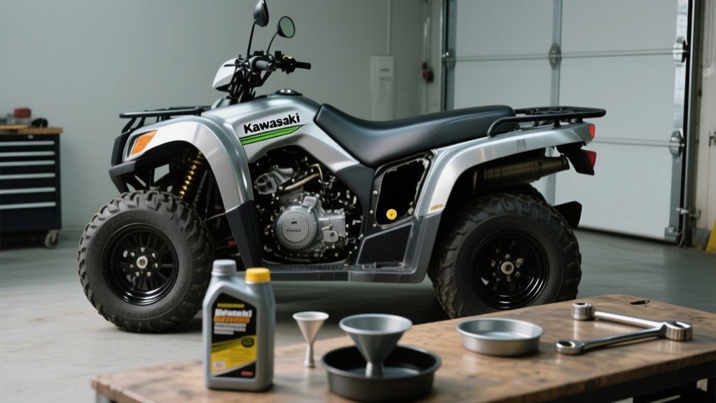 kawasaki bayou 220 oil