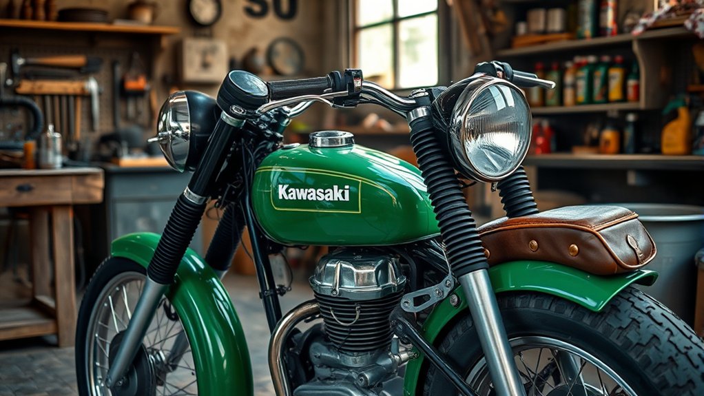 kawasaki motorcycle production beginnings