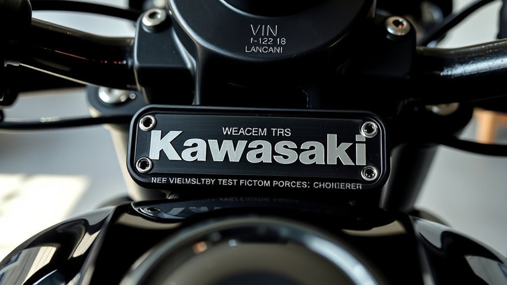 kawasaki vin identification importance