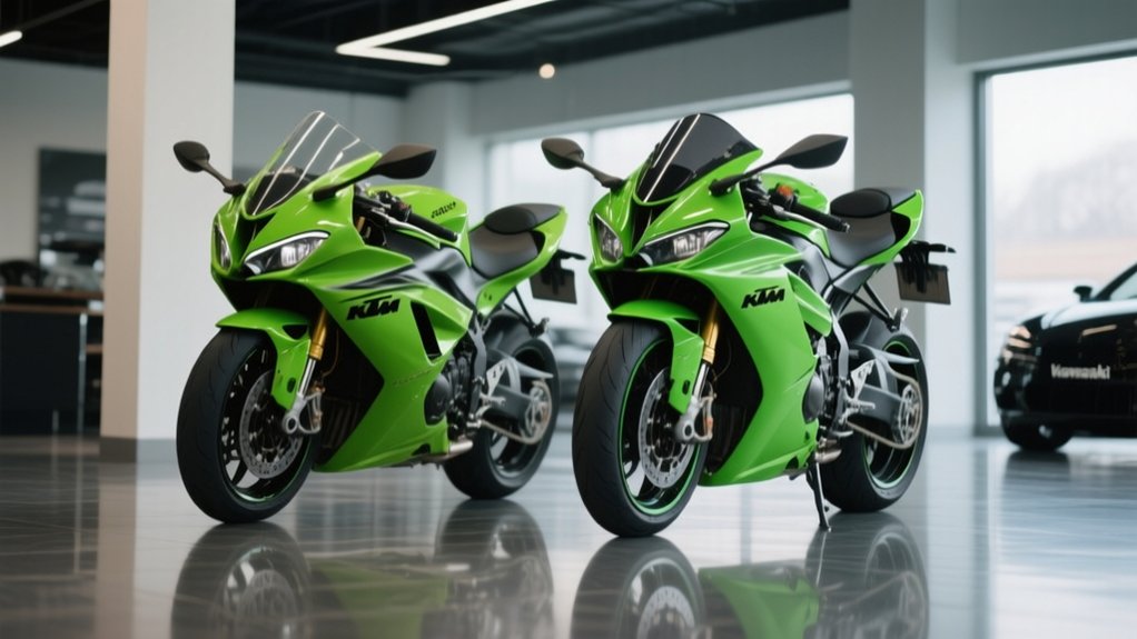 ktm kawasaki comparison fact