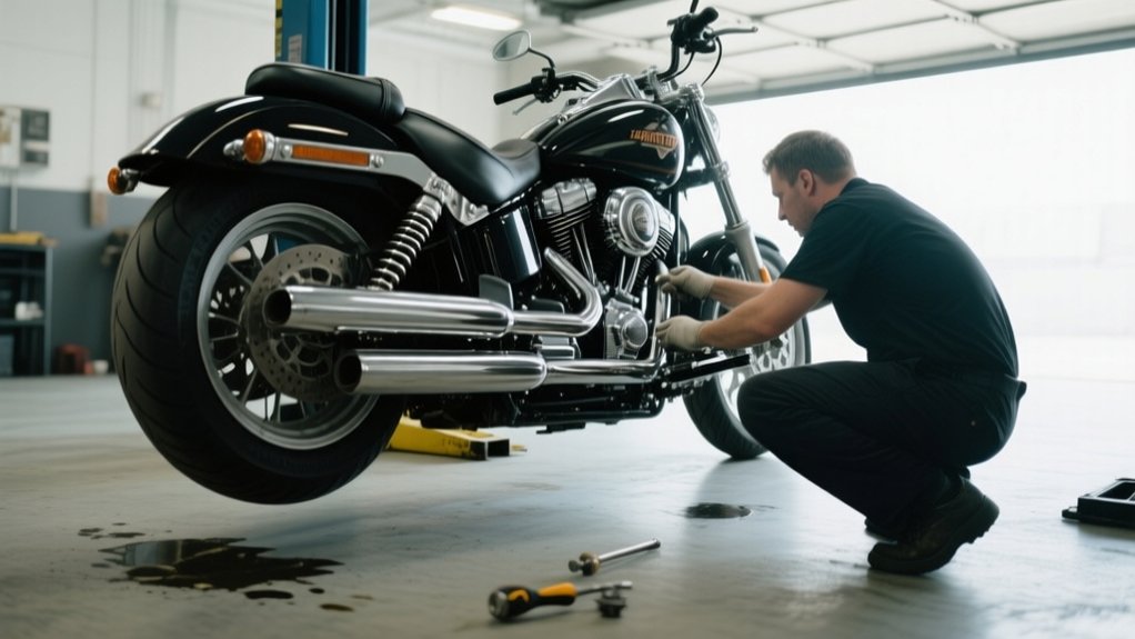 lower softail motorcycle height