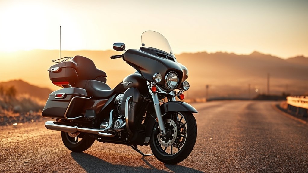 luxury touring motorcycle balance