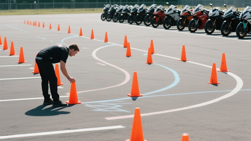 motorcycle training setup steps