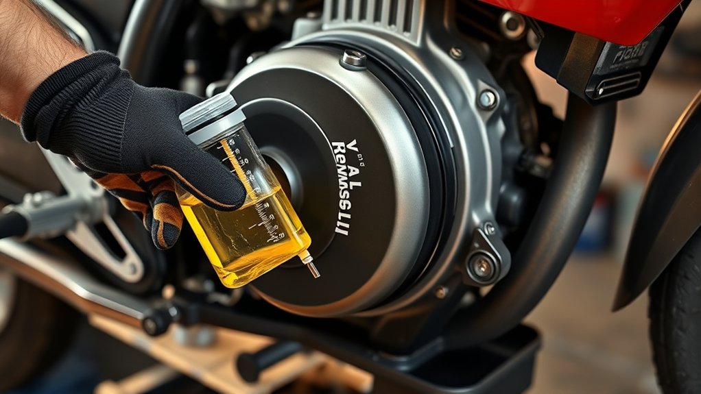 proper oil use and fill