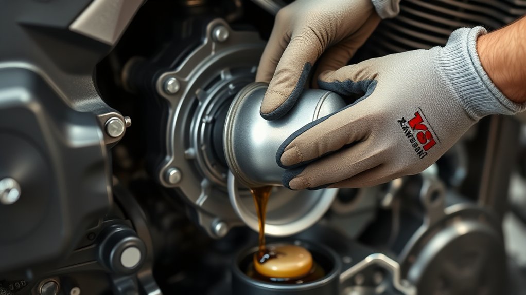replace oil filter properly