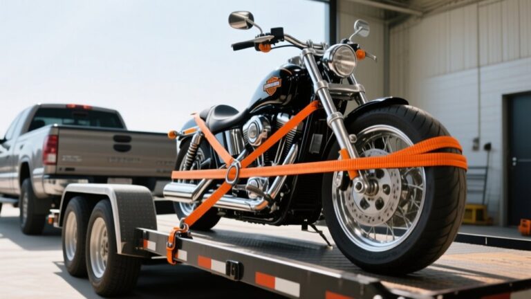 secure harley motorcycle properly