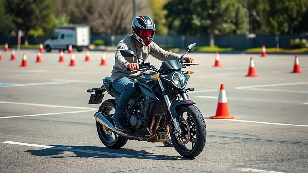 steady throttle controlled turns
