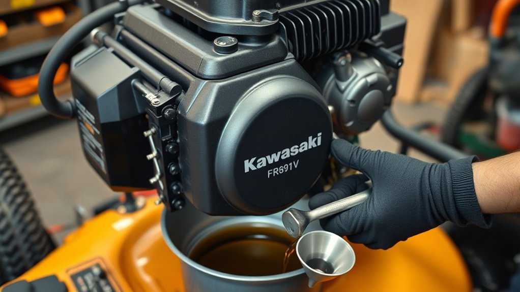 warm engine before draining