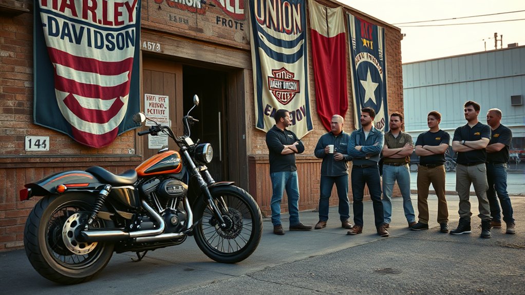 workers oppose harley s outsourcing