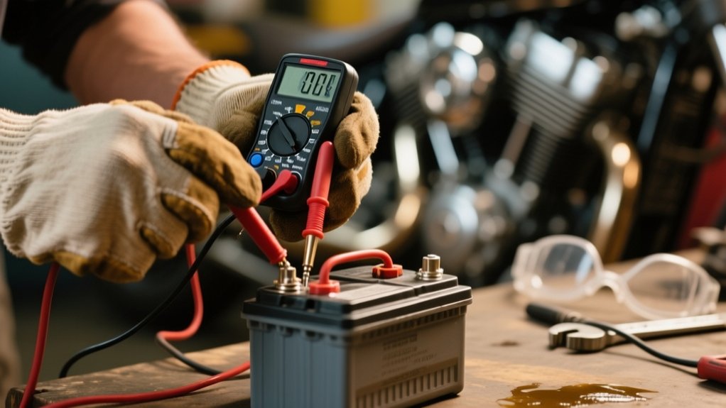 check motorcycle battery health