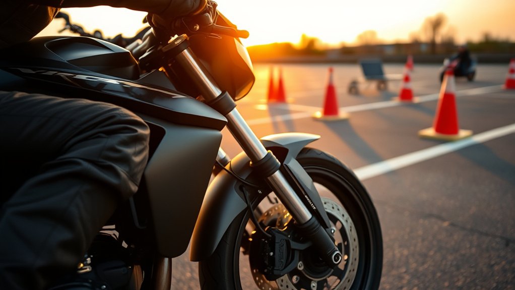 hands on motorcycle skills practice
