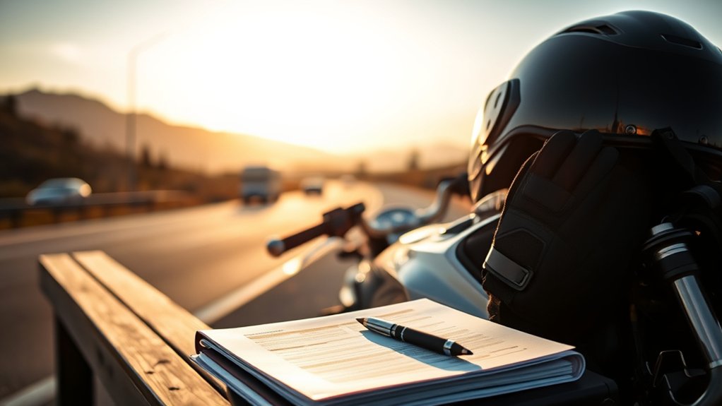 optional motorcycle gear coverage