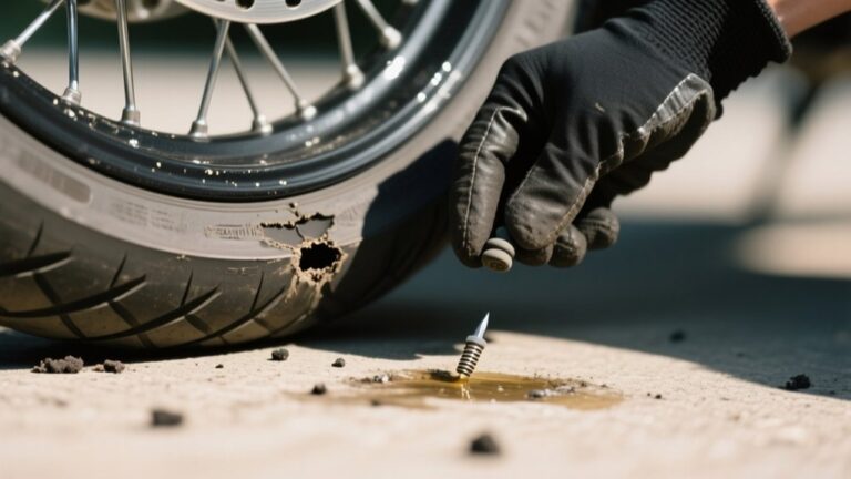 plugging motorcycle tire risks