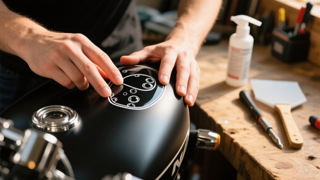 step by step motorcycle decal application