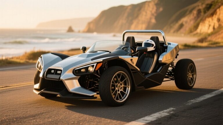 three wheeled open air vehicle
