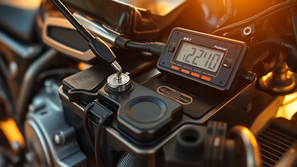 verify motorcycle charging voltage